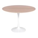 Ver imagem 1 de Mesa Saarinen Redonda Freijó 137cm - Base Branca
