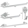 Kit Banheiro Cromado Acessórios para Banheiro 4 Peças Arm - 6