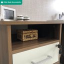 Ver imagem 7 de Mesa Escrivaninha Escritorio 1 Gaveta 1 Nicho 1 Porta 110 cm Ipe Branco Artany