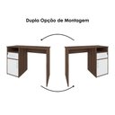 Ver imagem 5 de Mesa Escrivaninha Escritorio 1 Gaveta 1 Nicho 1 Porta 110 cm Ipe Branco Artany