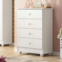 Ver imagem 3 de Cômoda Gaveteiro Soft Branco Acetinado - Tigus