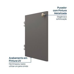 Módulo 45x180 2 Portas 1 Kit Prateleira Frame Cabecasa madeiramadeira - 10