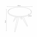 Ver imagem 2 de Mesa Redonda Gourmet 107cm Suécia Rivatti