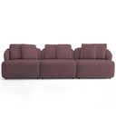 Ver imagem 2 de Sofá 4 Lugares para Sala de Estar Living 294cm Arlo F04 Veludo Lilás Tc-12014 - Lyam Decor