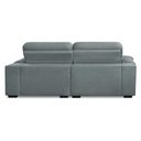Ver imagem 3 de Sofa Retratil Reclinavel 2 Lugares 2,90m Crystal Veludo Cinza Lansofbr