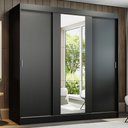 Ver imagem 1 de Guarda-roupa Casal Madesa Reno 3 Portas de Correr com Espelho
