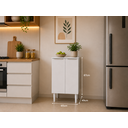 Ver imagem 2 de Balcao Armario Cozinha 60cm Multiuso com Prateleira 100% MDF