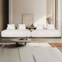 Ver imagem 2 de Kit 2 Sofás 2 Lugares Decoração Lazer Sala Ibiza 160cm Bouclé - Adj Decor
