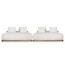 Ver imagem 1 de Kit 2 Sofás 2 Lugares Decoração Lazer Sala Ibiza 160cm Bouclé - Adj Decor
