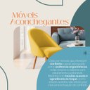 Ver imagem 3 de Kit 02 Poltrona Cadeira para Sala Orgânica Curva Redonda Confortável Reforçada Recepção Suede Amarel