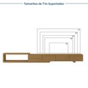 Ver imagem 7 de Rack para Tv até 75 Polegadas Extensível de 214cm a 304cm Aruá CabeCasa MadeiraOriginals