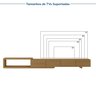 Rack para Tv até 75 Polegadas Extensível de 214cm a 304cm Aruá CabeCasa MadeiraOriginals - 7