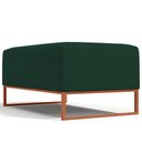 Ver imagem 7 de Puff Decorativo Sala De Estar Cléo 90cm Base De Ferro Cobre W01 Suede Verde Musgo - Lyam Decor