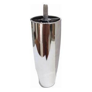 Kit Pés Cama Box com 15 Unidades Metalizado com Altura de 12 Cm