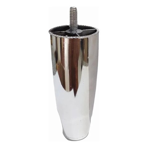 Kit Pés Cama Box com 15 Unidades Metalizado com Altura de 12 Cm