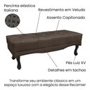 Ver imagem 4 de Cabeceira Cama Box King 195cm e Recamier Vicenza Veludo S04 - D’Rossi