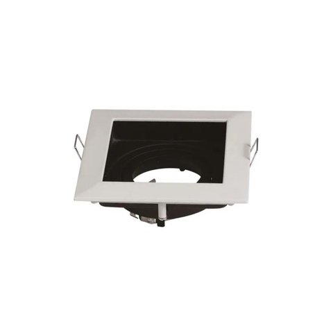 Spot Embutir Recuado Fundo Preto Mr16 Bivolt