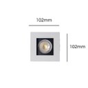 Ver imagem 3 de Spot Embutir Recuado Fundo Preto Mr16 Bivolt