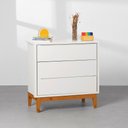Ver imagem 6 de Kit Quarto Theo com Pés Square Mel - Berço + Cômoda 3 Gavetas + Poltrona de Amamentação Capri com Pu