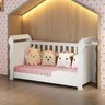 Berço Americano 3 em 1 Cama Branco Lara + Colchão - 5