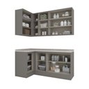 Ver imagem 4 de Lavanderia Modulada 05 Peças com Tampo Emily Espresso Móveis