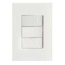Ver imagem 1 de Conjunto 4x2 com 2 Interruptores Simples 10 a 250 V Tramontina Giz Branco Tramontina