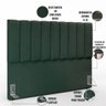 Cabeceira Cama Box King 195 cm Dália W01 Linho Verde Musgo - Lyam Decor - 4