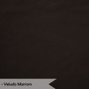 Ver imagem 6 de Kit 6 Cadeiras de Jantar Pétala Estofada Pés Palito Veludo Marrom - Montanaris Decor