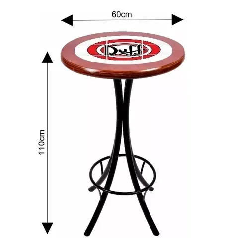 Conjunto Mesa Redonda Bistrô Azulejo Duff - Imbuia - 5