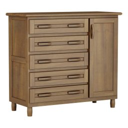 Quarto de Casal Berlim: Guarda-Roupa 10 Portas c/ Espelho e Cômoda Sapateira Madeira Pinus Imbuia -  - 6