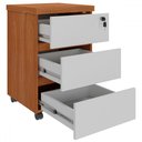 Ver imagem 3 de Gaveteiro 3 Gavetas Freijó/branco - Artany Móveis