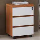 Ver imagem 2 de Gaveteiro 3 Gavetas Freijó/branco - Artany Móveis