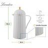 Garrafa Térmica de Café Laradore Roma - Branca e Dourada 1l - 4