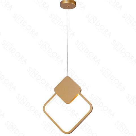 Pendente 29×25,3cm 14w 3000k 980lm Bivolt Metal Dourado+silicone