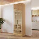Ver imagem 1 de Cristaleira 2 Portas Vidro Reflecta Infinito 70cm com Rodapé 100% MDF