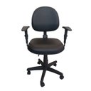 Ver imagem 2 de Cadeira Escritório Executiva Back Sistem Nr17 - Courvin:preto