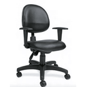 Ver imagem 1 de Cadeira Escritório Executiva Back Sistem Nr17 - Courvin:preto