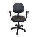 Ver imagem 2 de Cadeira Escritório Executiva Back Sistem NR17 - Courvin:Preto