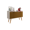 Ver imagem 2 de Aparador Buffet Retrô 4 Portas Dallas Varias Cores - Rpm:off/ripado/nature