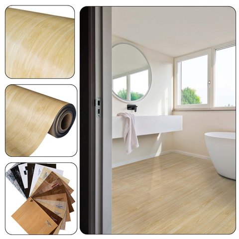 Piso Vinil 0,7mm Pvc em Manta Madeirado por Metro Quadrado Cor:215908