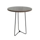 Ver imagem 1 de Mesinha de Centro Sala Redonda Prime de Madeira Linheiro/pta Bf Decor Mesinha Centro/canto Prime