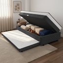 Ver imagem 1 de Cama Bibox com Baú Solteiro Ortopédica com Cama Auxiliar Conjugada 88x188x51cm Gabi