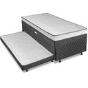 Ver imagem 3 de Cama Bibox com Baú Solteiro Ortopédica com Cama Auxiliar Conjugada 88x188x51cm Gabi