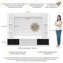 Ver imagem 3 de Estante com Suporte TV 65" e 2 portas Oslo Multimóveis V3386