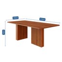 Ver imagem 3 de Mesa Jantar 2,10 Retangular sem Vidro Ester Cimol Cinamomo