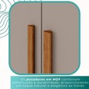Ver imagem 7 de Guarda-roupa Solteiro 4 Portas 3 Gavetas Espanha - Mais Móveis Cinamomo/offwhite