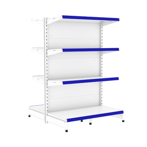 Gondola Centro 142 Amapa Flex Inicial Branco 8 Bandejas Pe Azul