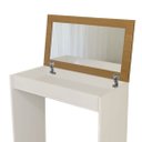 Ver imagem 3 de Penteadeira Escrivaninha com Espelho e Baú Porta Objetos