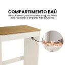 Ver imagem 4 de Penteadeira Escrivaninha com Espelho e Baú Porta Objetos