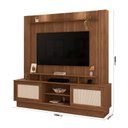 Ver imagem 3 de Home Estante An para Tv até 55'' Polegadas Cor Nogueira / Off